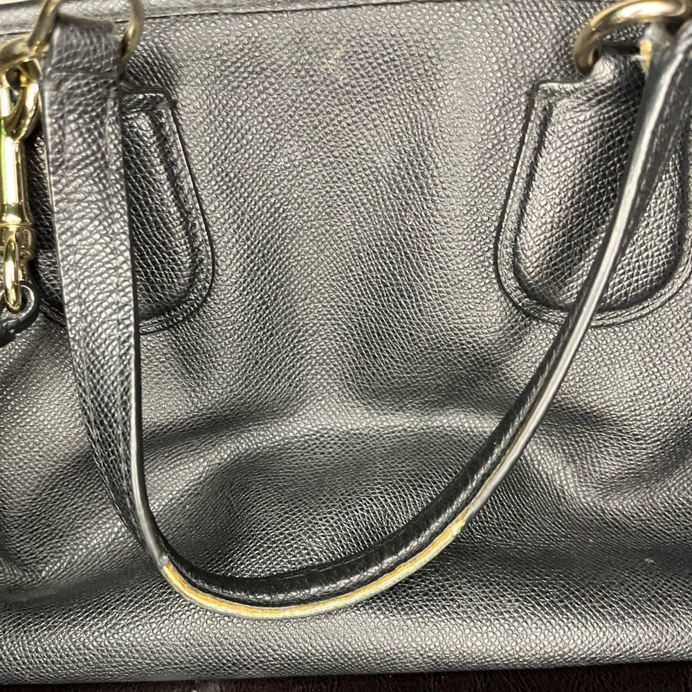 Coach Purse In Black Pebble Leather Nolita Satchel Women’s Bags 35650​​​ - Picture 15 of 16